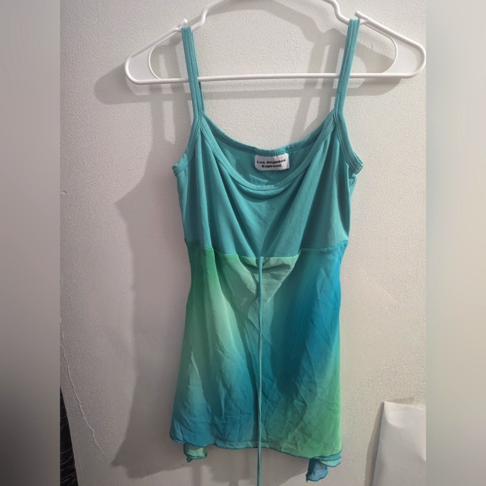 Forever 21 Blue Green Fitted Camisole